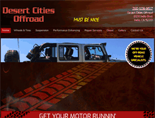 Tablet Screenshot of desertcitiesoffroad.com